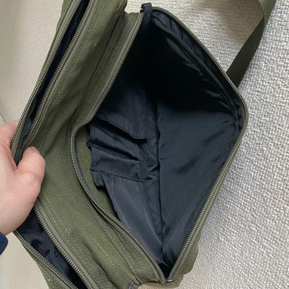 Porter Yoshida x Monocle Crossbody Bag in Olive